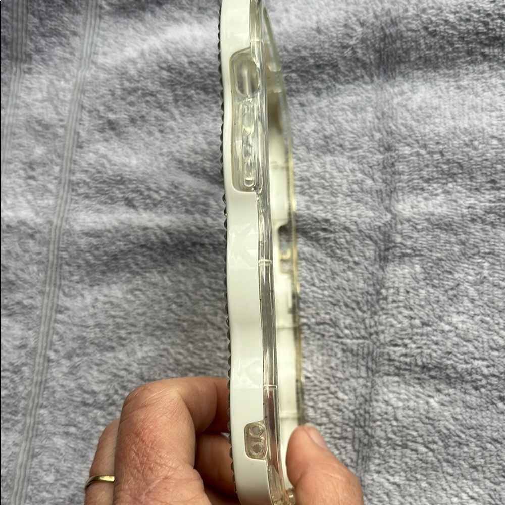 I phone 14 pro Sparkling Rhinestone Smartphone Case with Clear Base - Picture 4 of 12